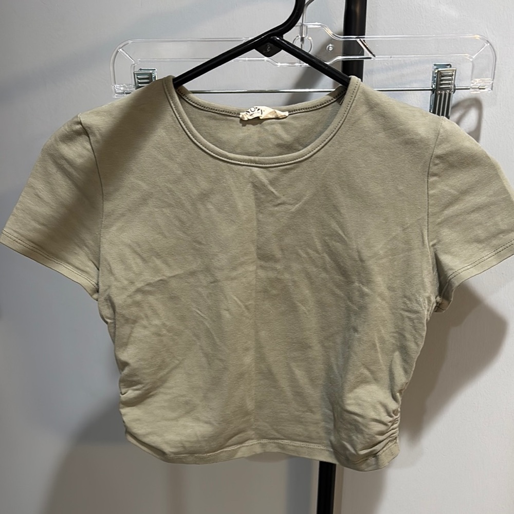 Olive Green Women's Crop Top